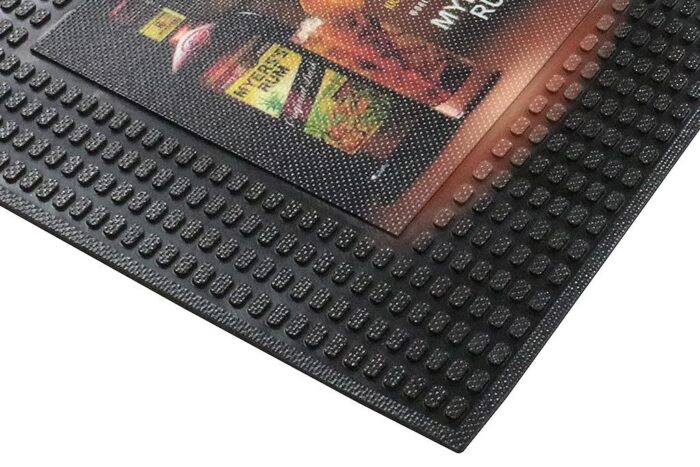 Don’t Let Spills Slip By: The Brilliance Of Barprint™ Mats - Personalized Custom Bar Mats 5 Custom Countertop Spill Mat