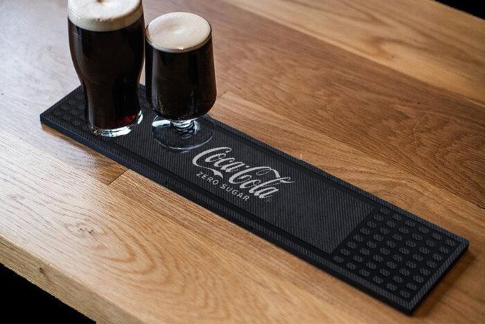 Don’t Let Spills Slip By: The Brilliance Of Barprint™ Mats - Personalized Custom Bar Mats 7 Custom Logo Countertop Spill Mat