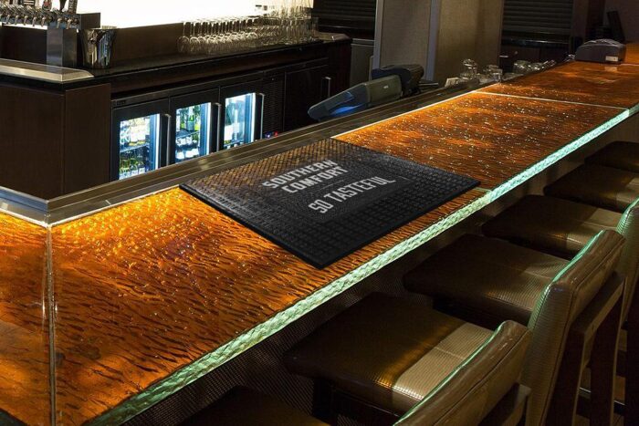 Don’t Let Spills Slip By: The Brilliance Of Barprint™ Mats - Personalized Custom Bar Mats 9 High Quality Countertop Spill Mat