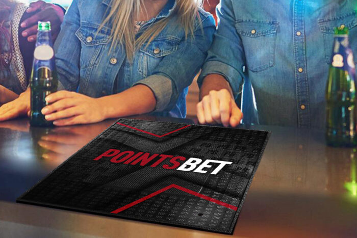 My Logo Mat | BarPrint Countertop Spill Mat Restaurant Square PointsBet