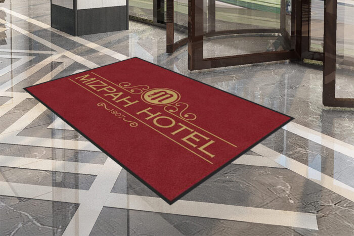 My Logo Mat | UltraPrint HD Indoor Entance Logo Mat Mizpah Hotel Lobby