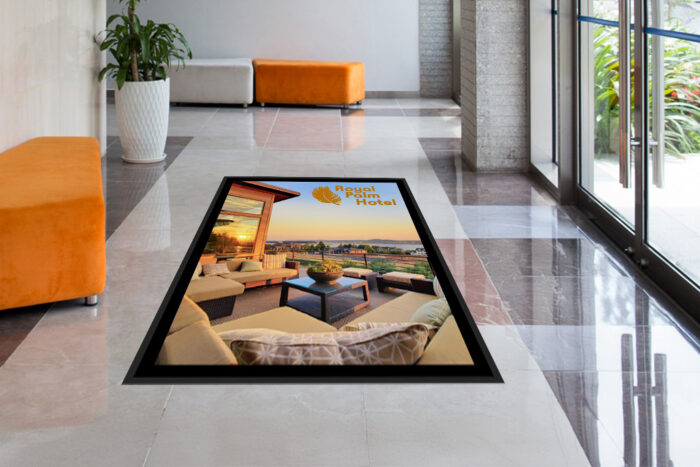 My Logo Mat | ValuePop Indoor Mat Lobby Royal Palm Hotel Hallway